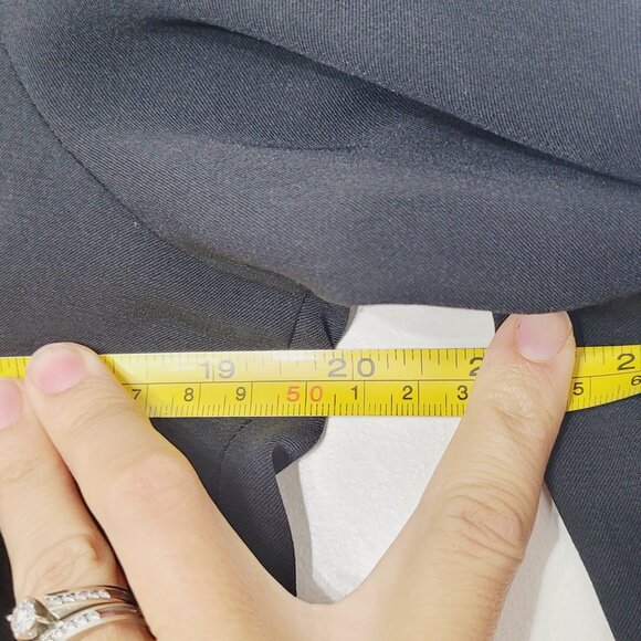 Catherine Malandrino Black Pocket Relaxed Fit Blouse Button Down Business Causal - Picture 11 of 12